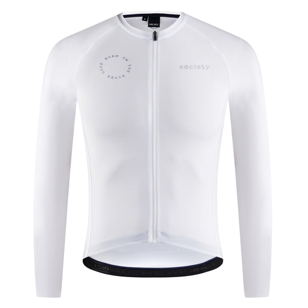 Mens Prevail Long Sleeve Jersey (White)