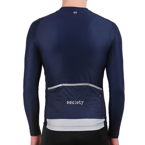Load image into Gallery viewer, Mens Prevail Long Sleeve Jersey (Navy)

