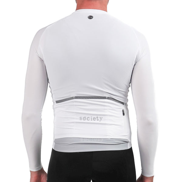 Load image into Gallery viewer, Mens Prevail Long Sleeve Jersey (White)
