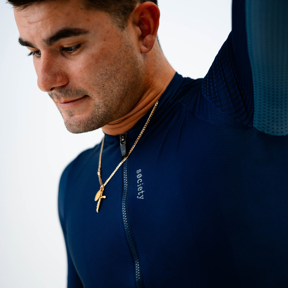 Mens Elevate++ Short Sleeve Jersey [Navy]