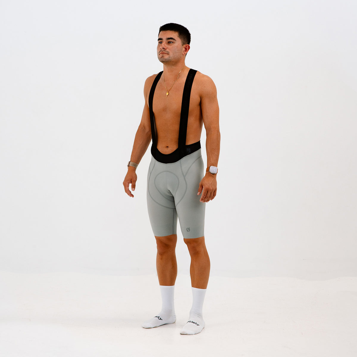 Mens Elevate++ Bib Shorts [Stone Grey]