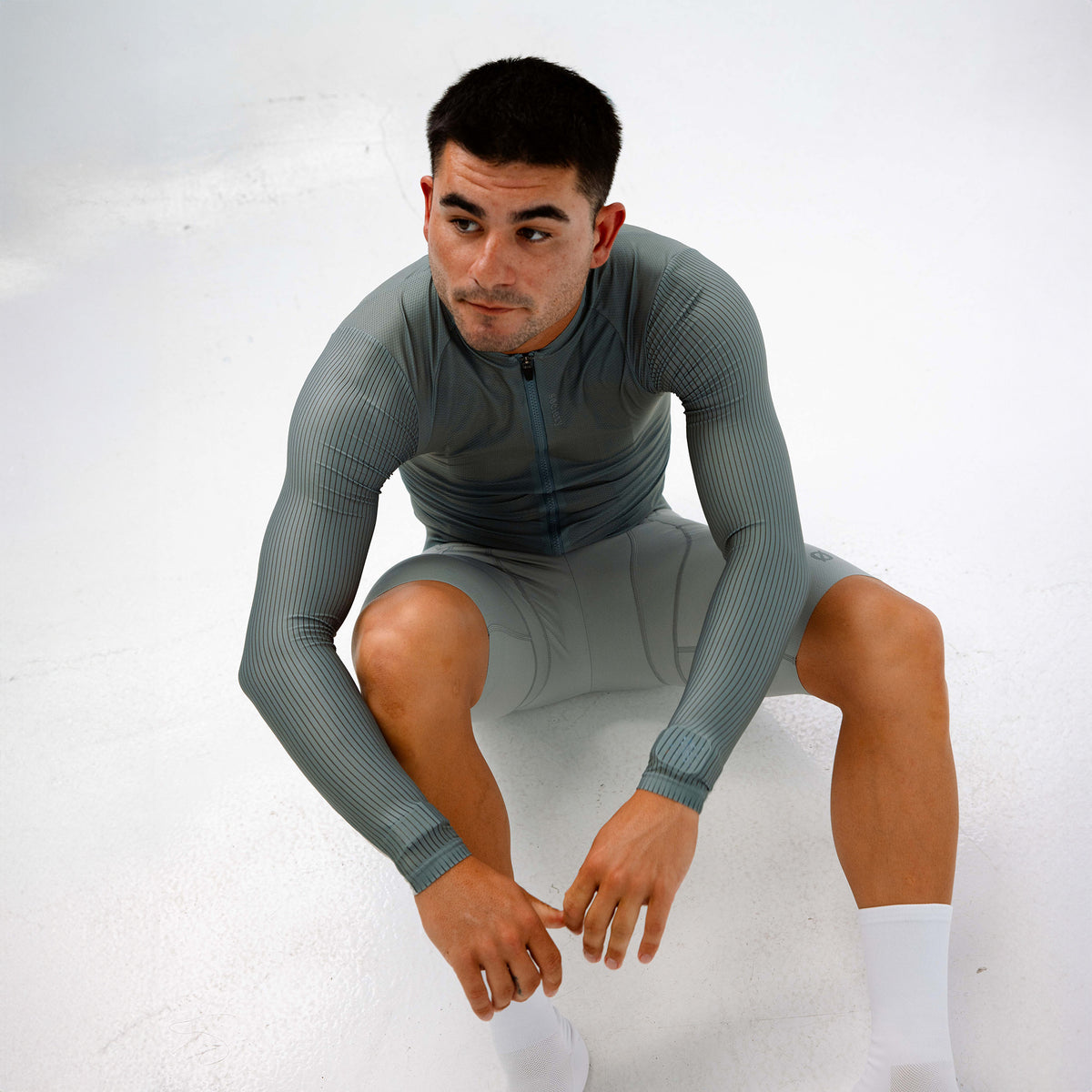 Mens Elevate++ Long Sleeve Jersey [Dark Sage]
