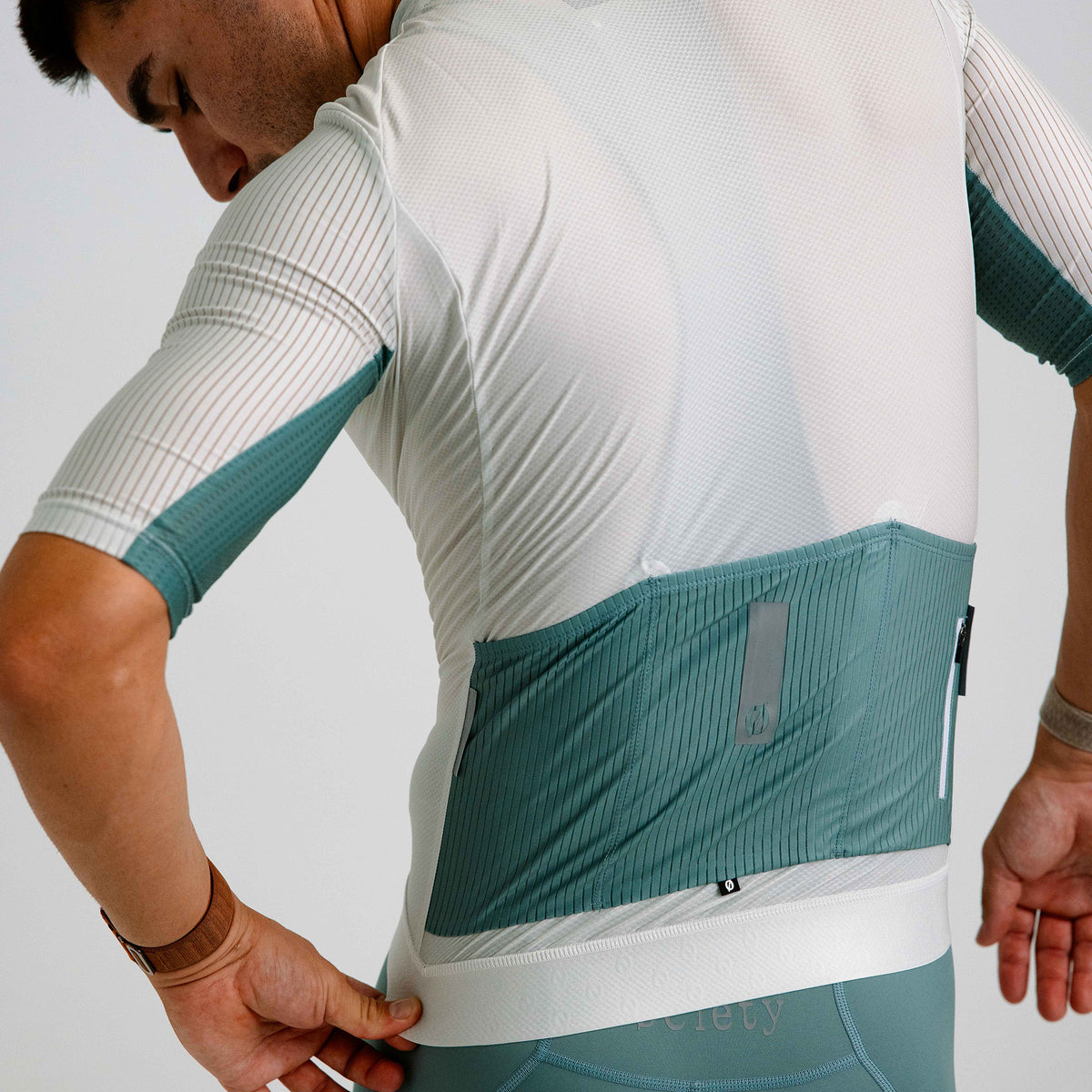 Mens Elevate++ Short Sleeve Jersey [Silver]