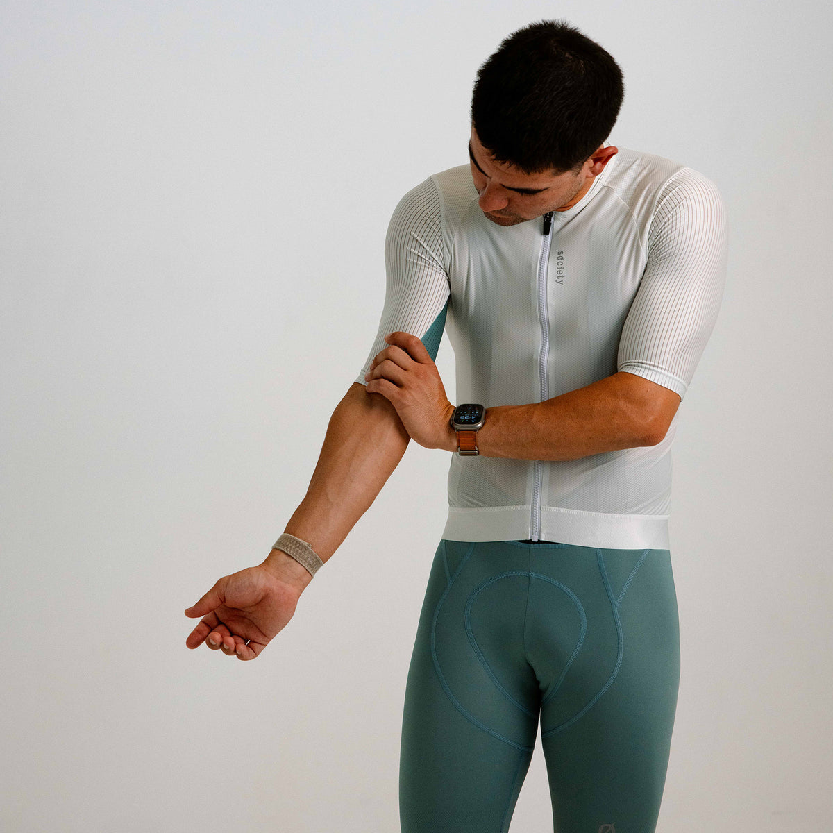 Mens Elevate++ Short Sleeve Jersey [Silver]