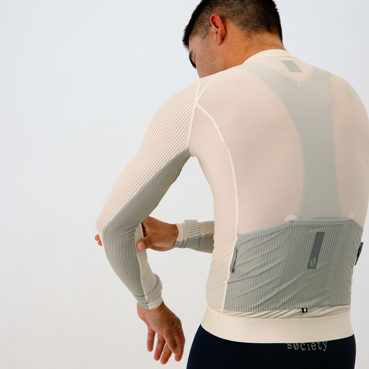 Mens Elevate++ Long Sleeve Jersey [Chalk]