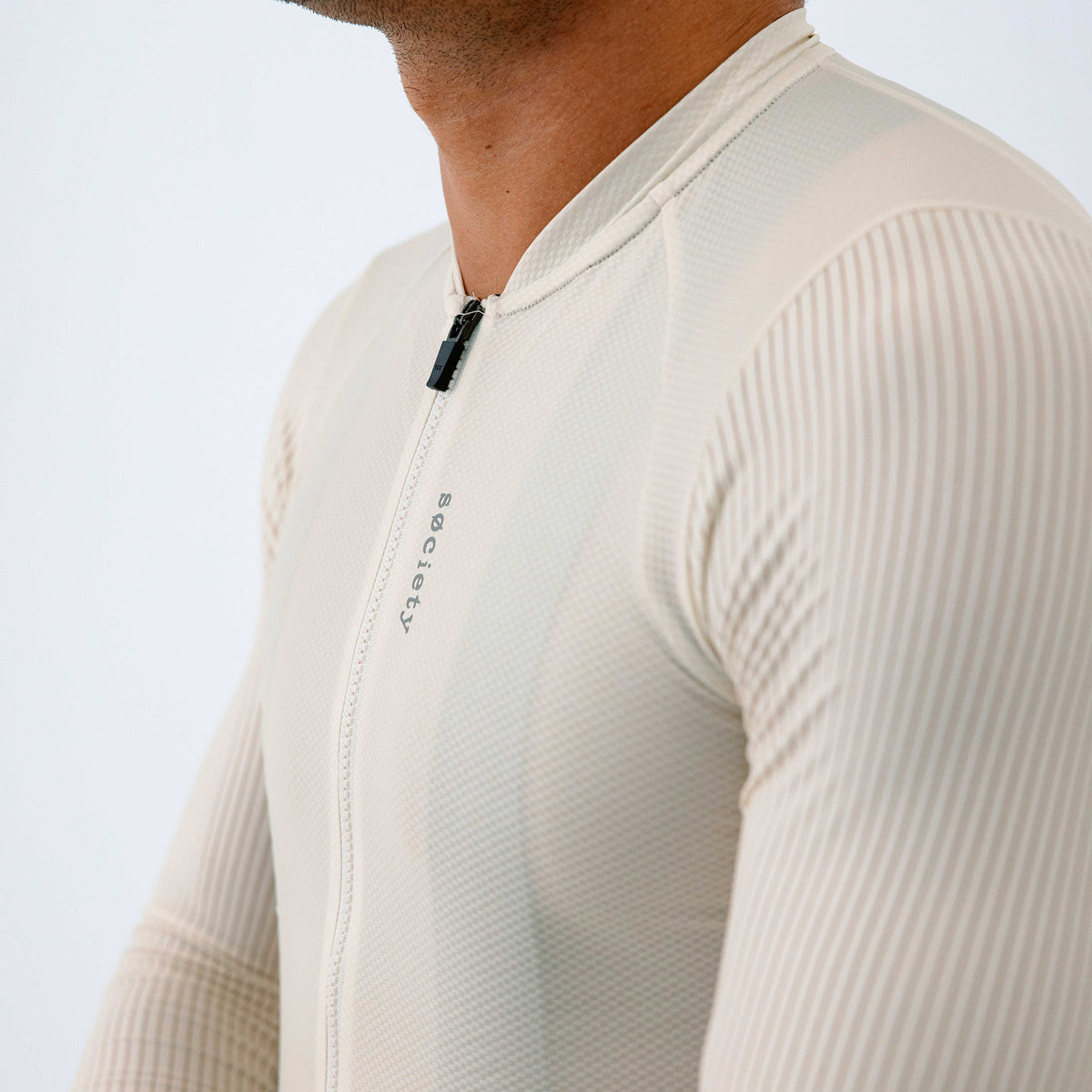Mens Elevate++ Long Sleeve Jersey [Chalk]