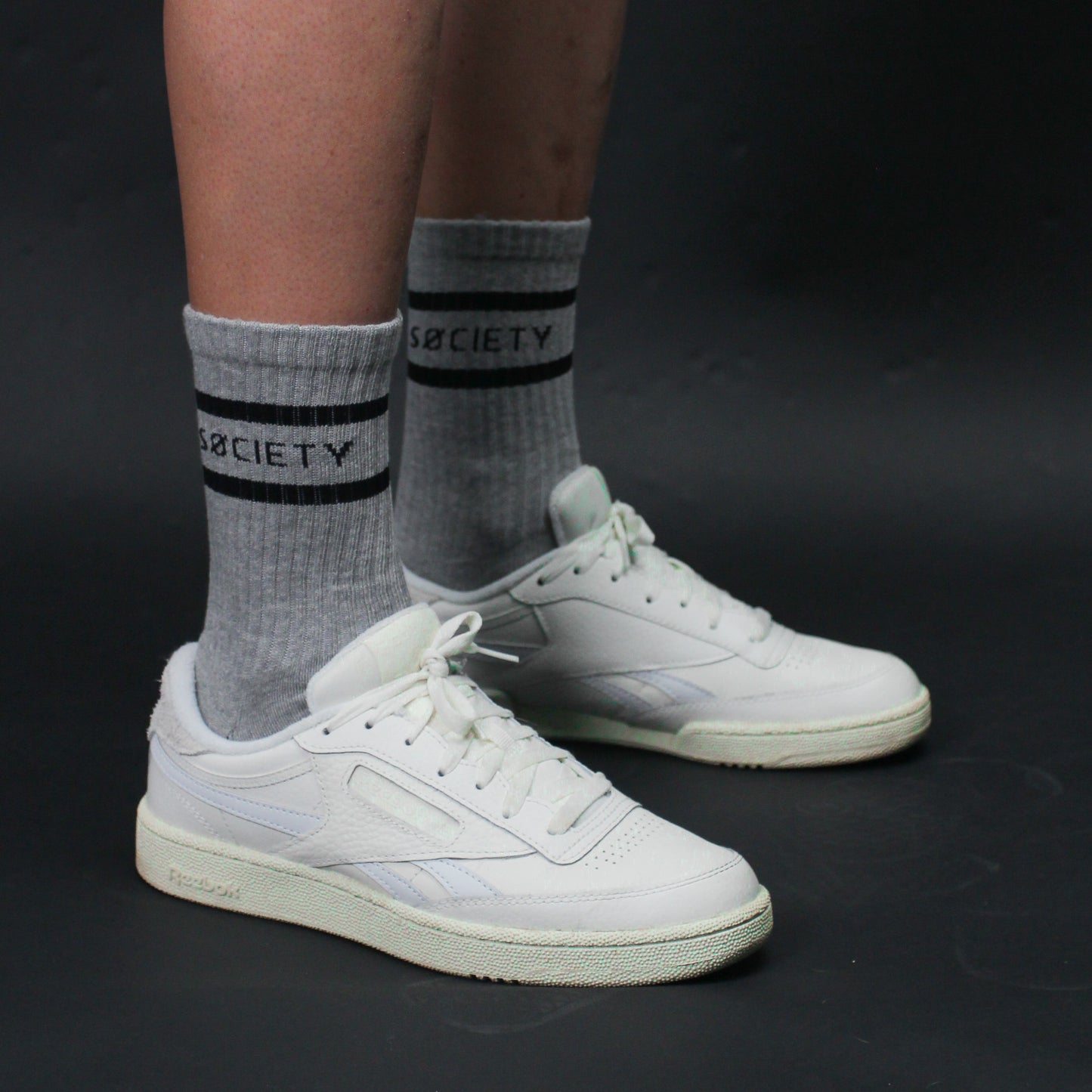 Casual Stripe Sock [Grey Marle]