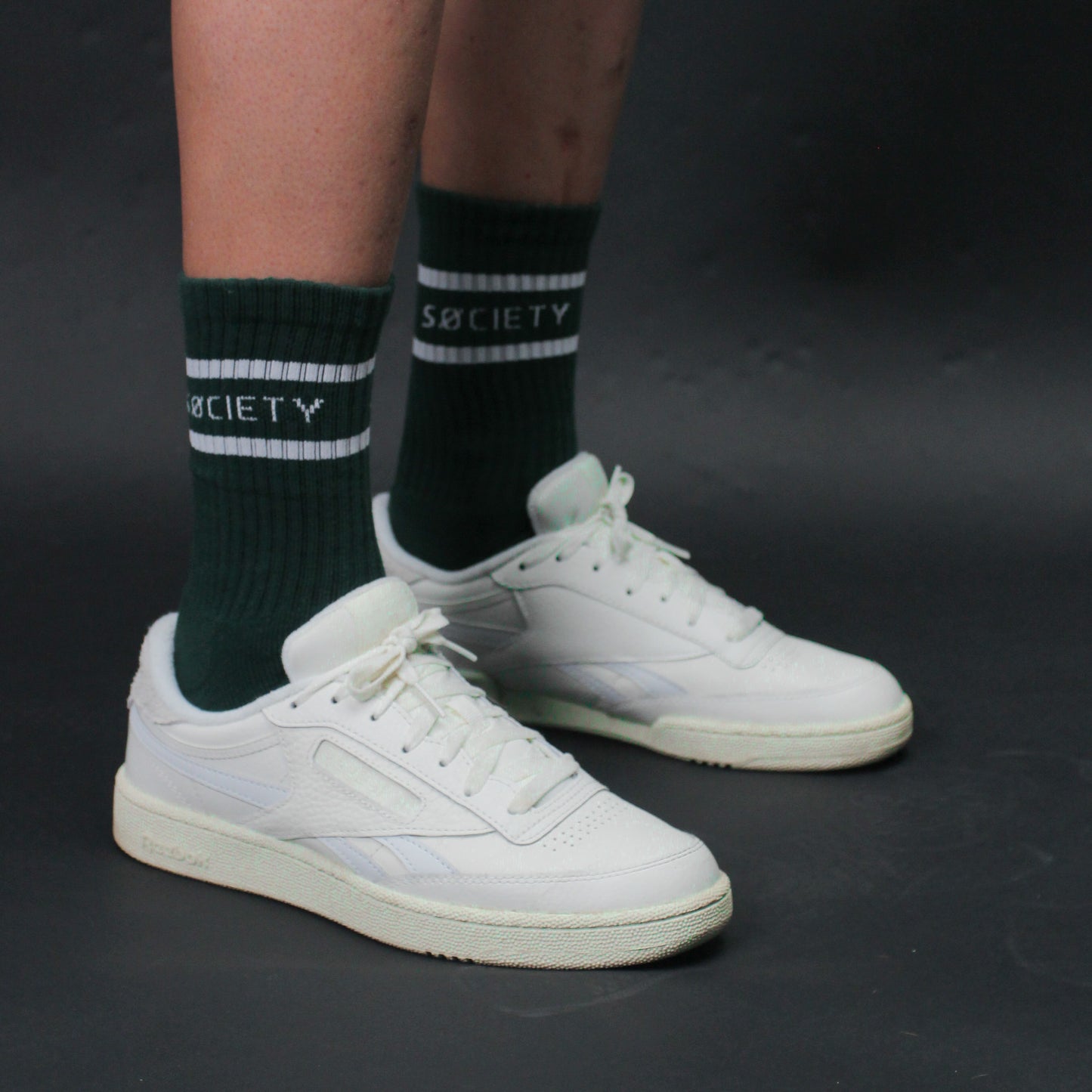 Casual Stripe Sock [Forest Green]