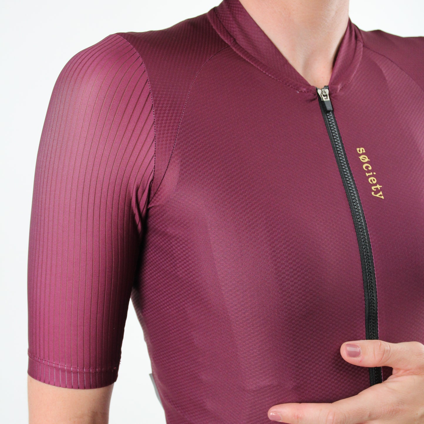 Womens Elevate++ Short Sleeve Jersey (Port Wine)