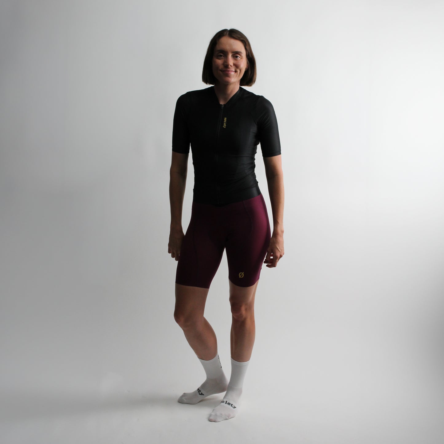 Womens Elevate++ Short Sleeve Jersey (Black)