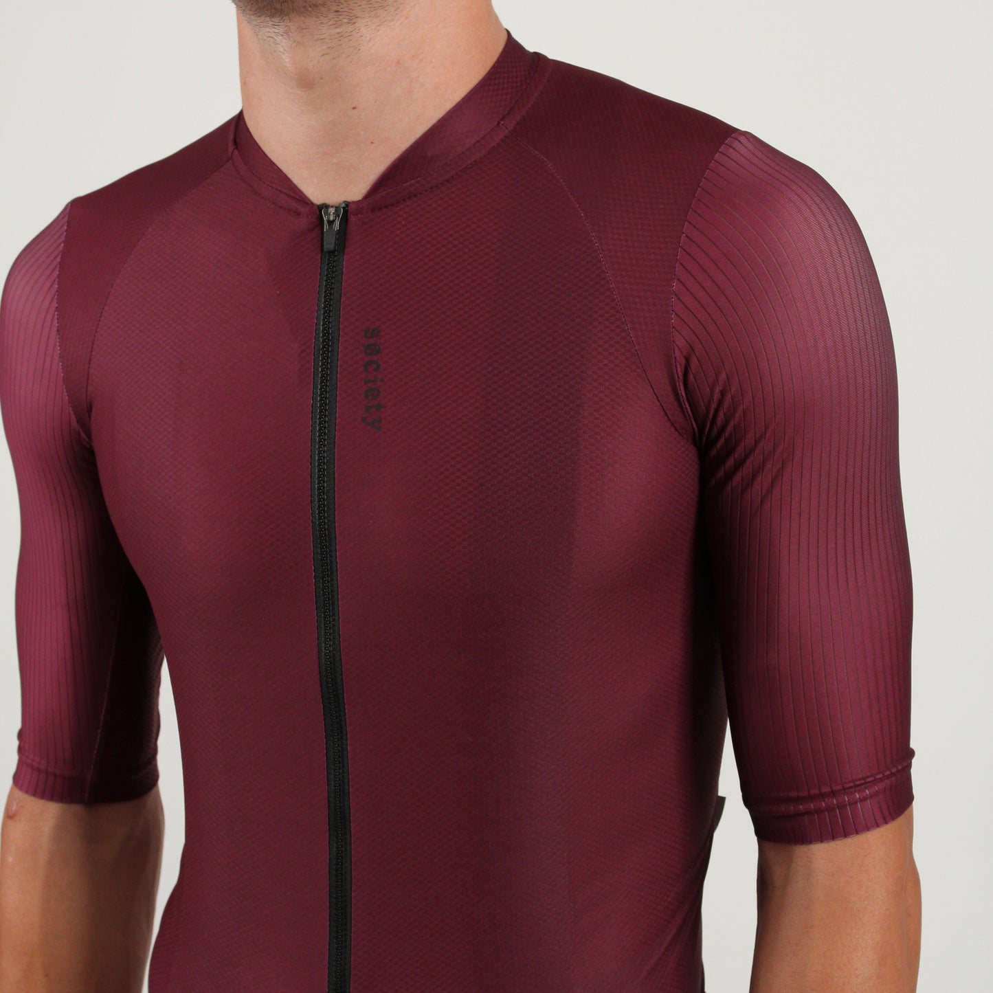 Mens Elevate++ Short Sleeve Jersey (Port Wine)