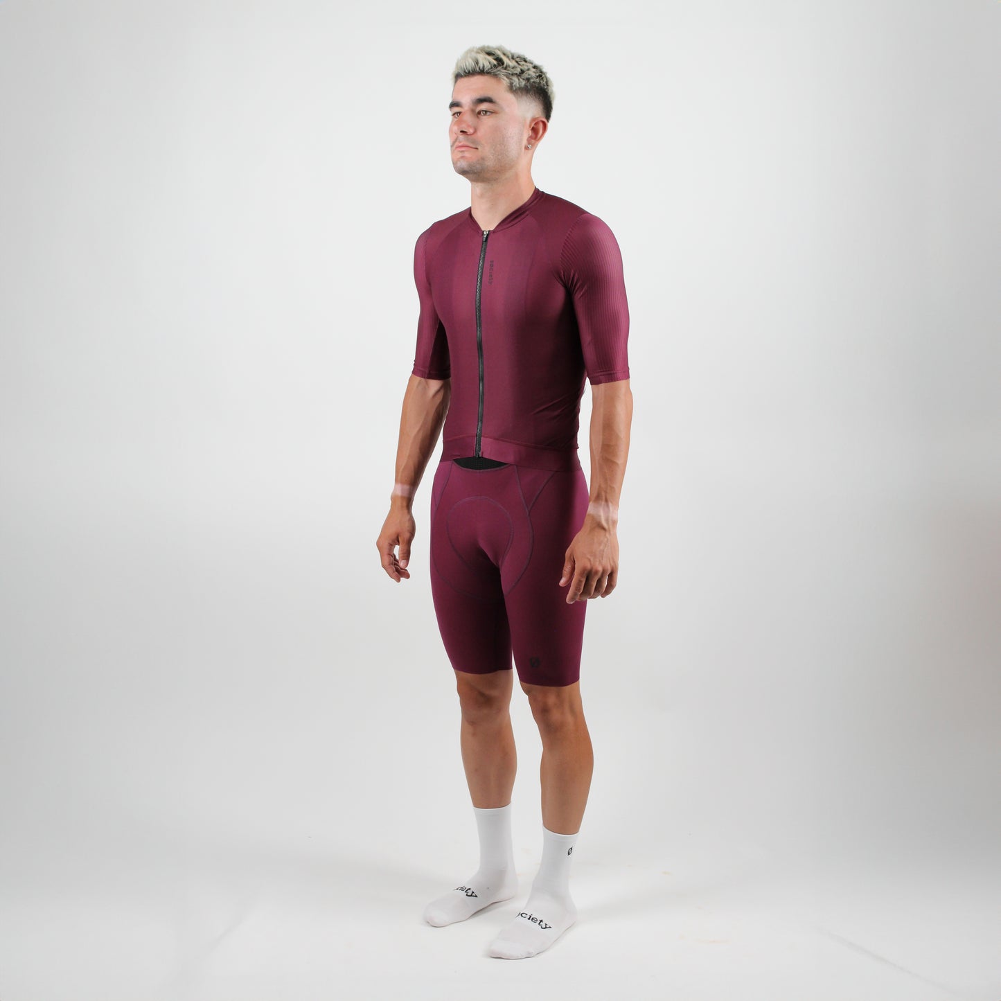 Mens Elevate++ Short Sleeve Jersey (Port Wine)