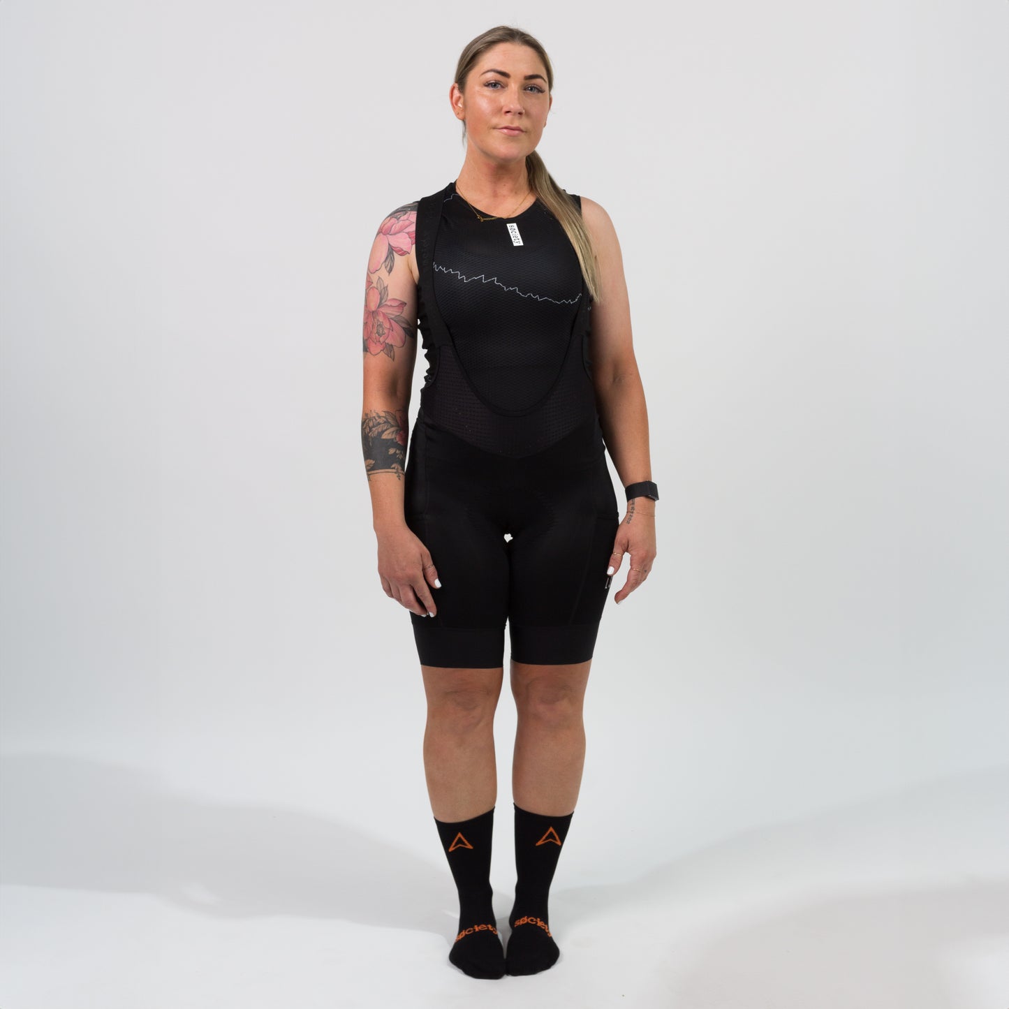 Womens LMTLSS Cargo Bib Shorts (Black)