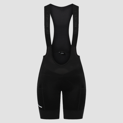 Womens LMTLSS Cargo Bib Shorts (Black)