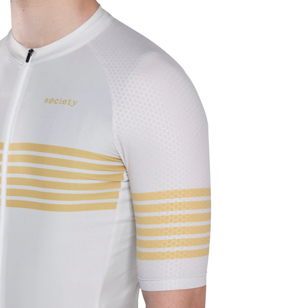 Load image into Gallery viewer, Mens /// Elevate Jersey (Ivory/Gold)
