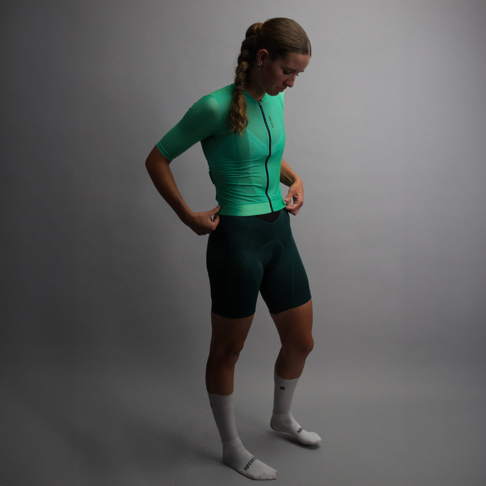 Womens Elevate++ Bib Shorts [Forest Green]