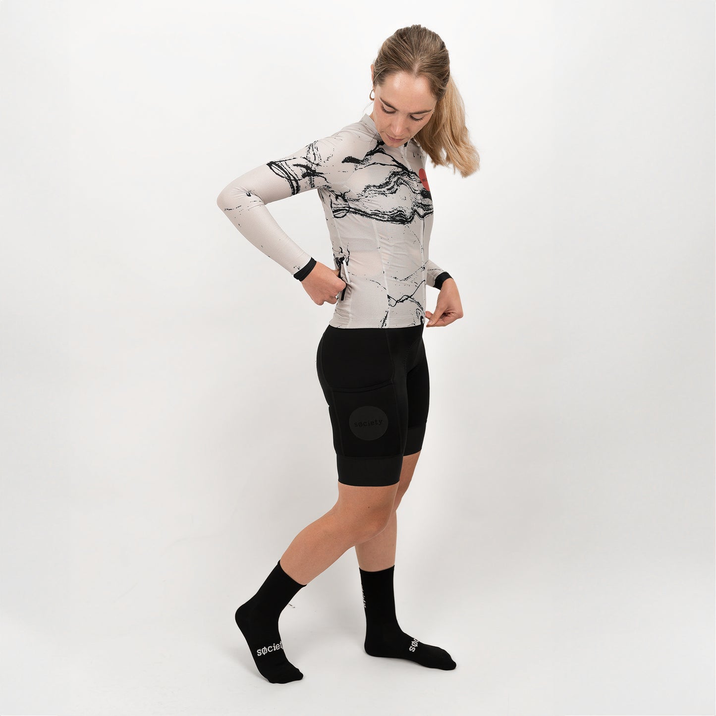 Womens Omni Off-Road Long Sleeve Jersey [Grey]