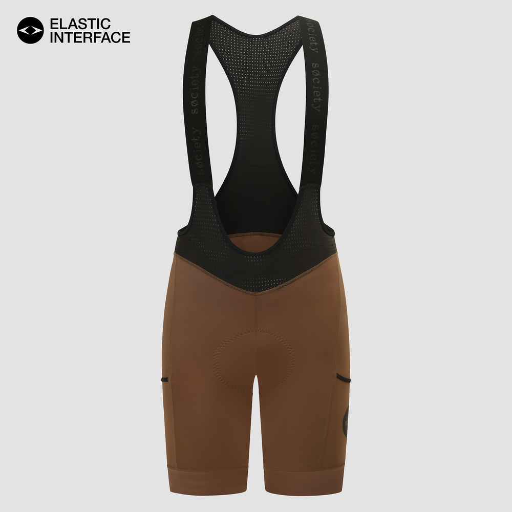Mens Omni Cargo Bib Shorts [Brown]