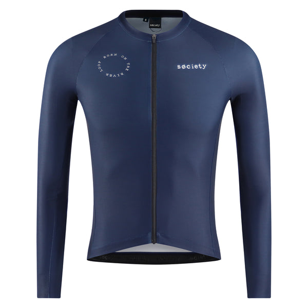 Mens Prevail Long Sleeve Jersey (Navy)