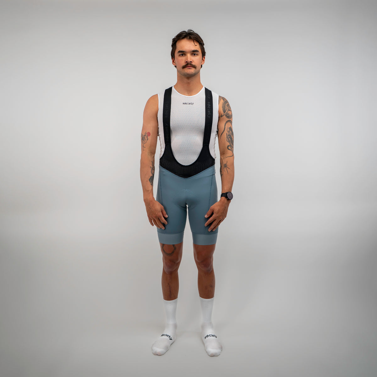 Mens Omni Bib Shorts [Steel]