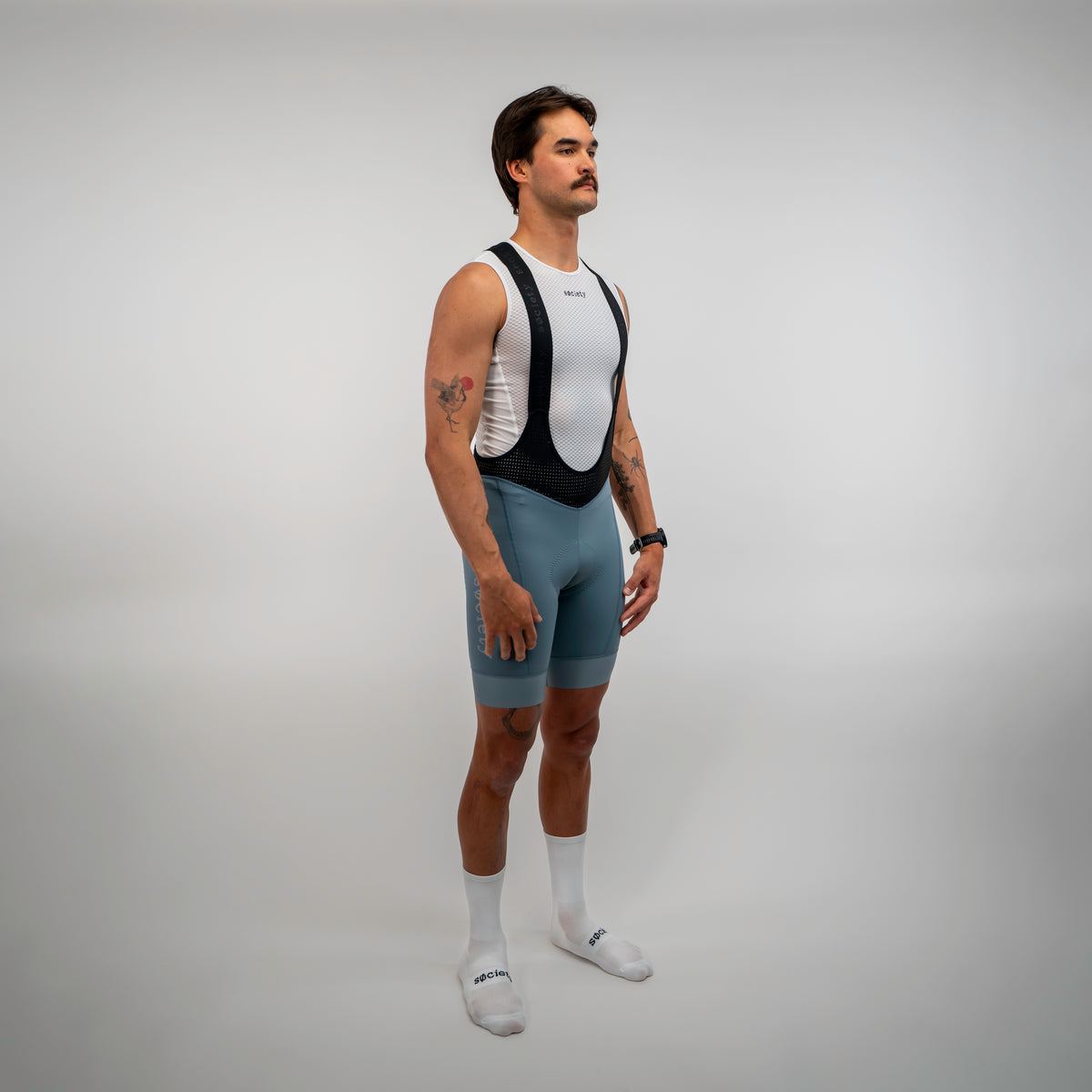 Mens Omni Bib Shorts [Steel]