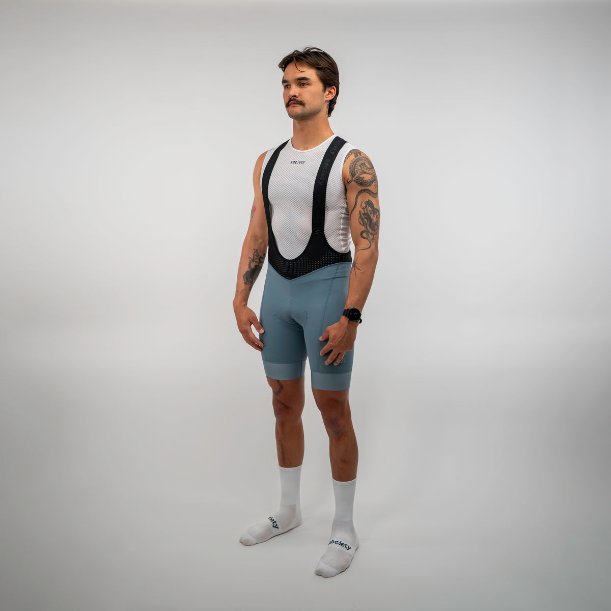 Mens Omni Bib Shorts [Steel]