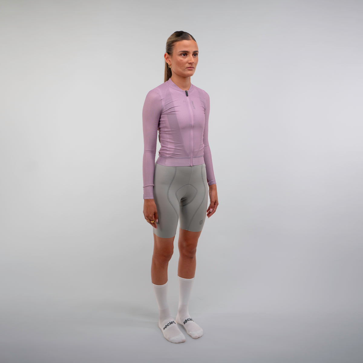 Womens Elevate++ Bib Shorts [Stone Grey]