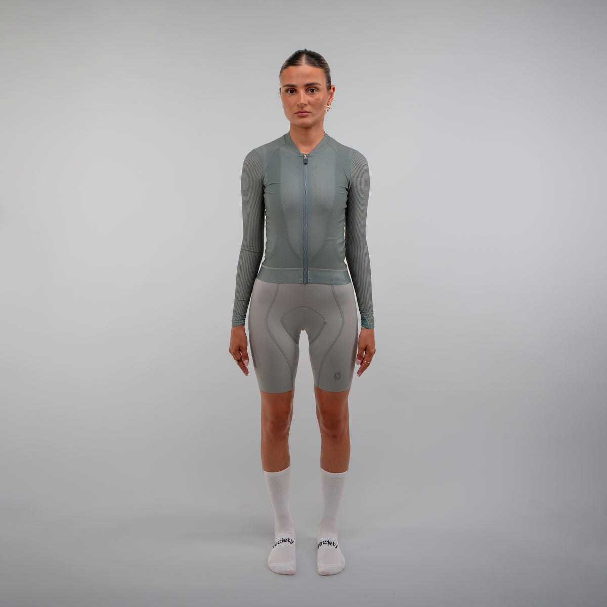 Womens Elevate++ Long Sleeve Jersey [Dark Sage]