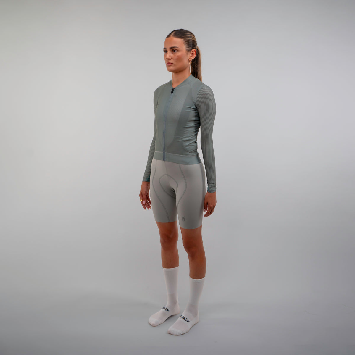 Womens Elevate++ Long Sleeve Jersey [Dark Sage]