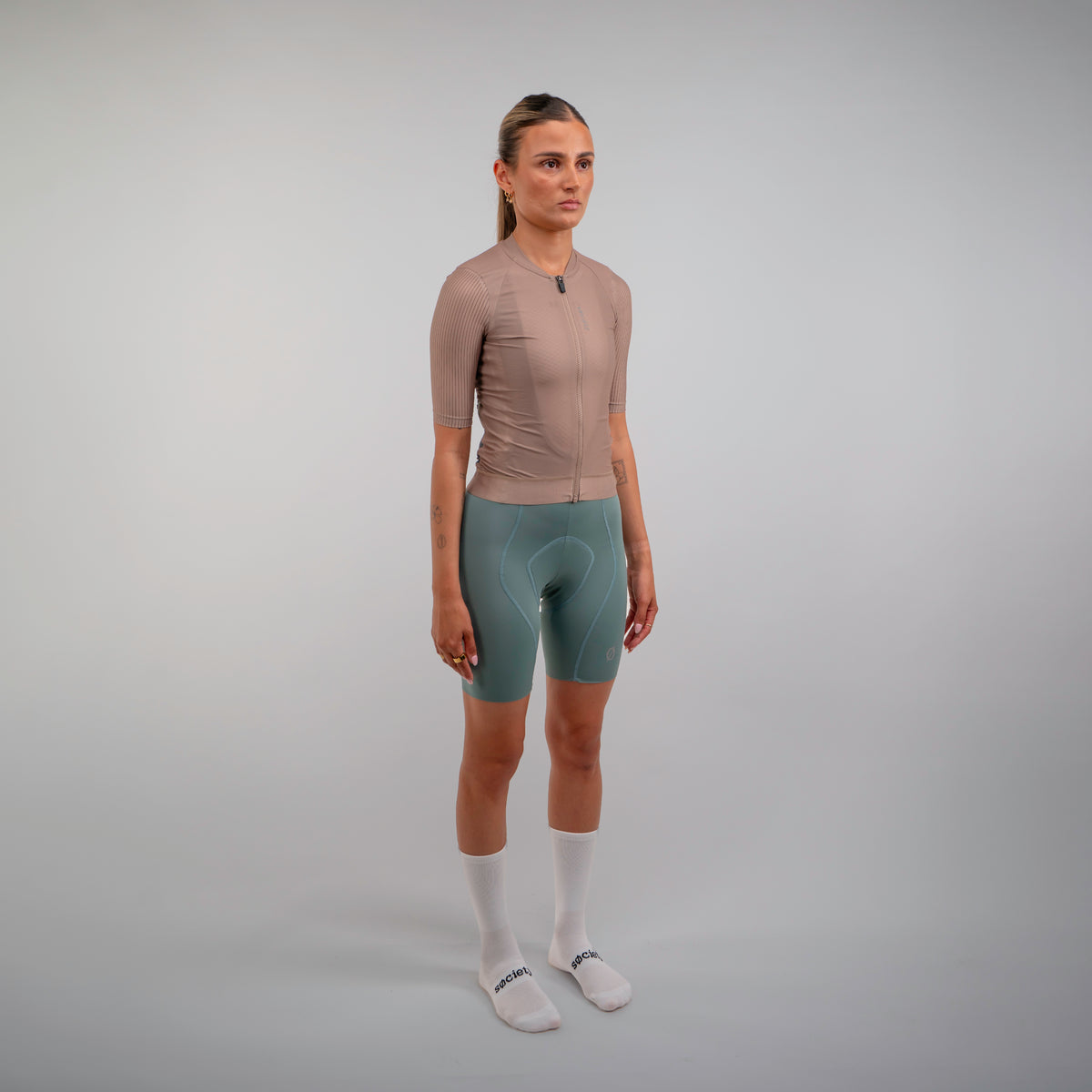 Womens Elevate++ Bib Shorts [Marine Green]