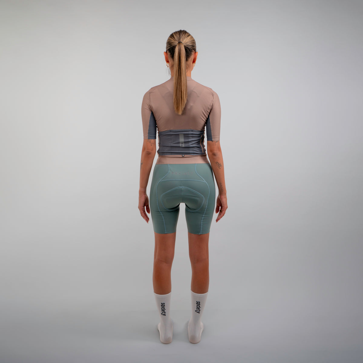 Womens Elevate++ Short Sleeve Jersey [Taupe]