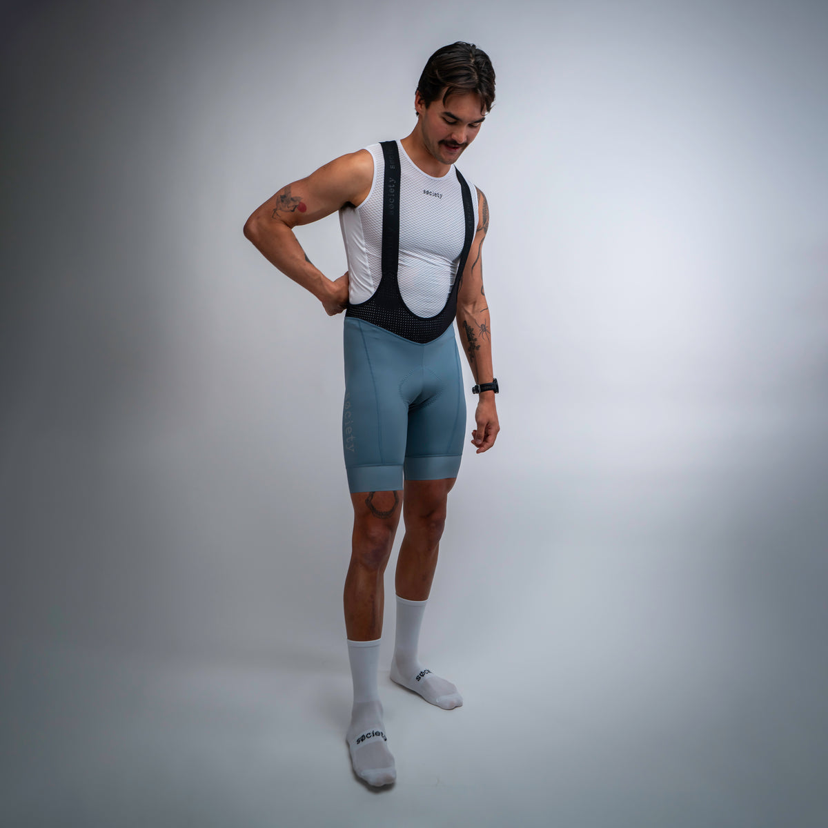 Mens Omni Bib Shorts [Steel]