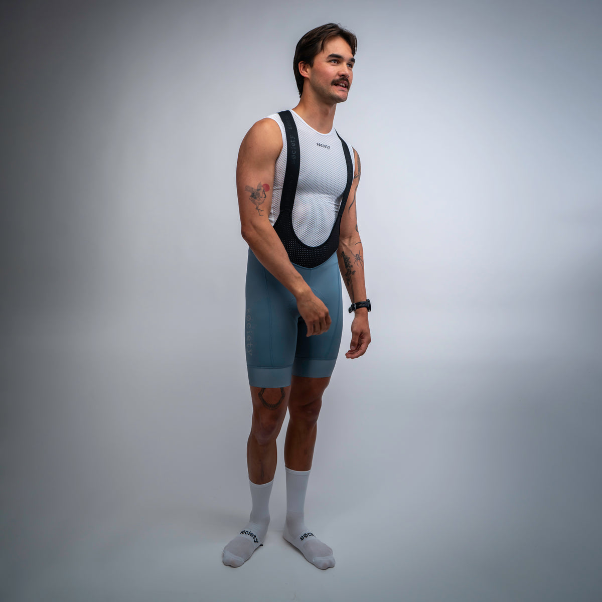 Mens Omni Bib Shorts [Steel]