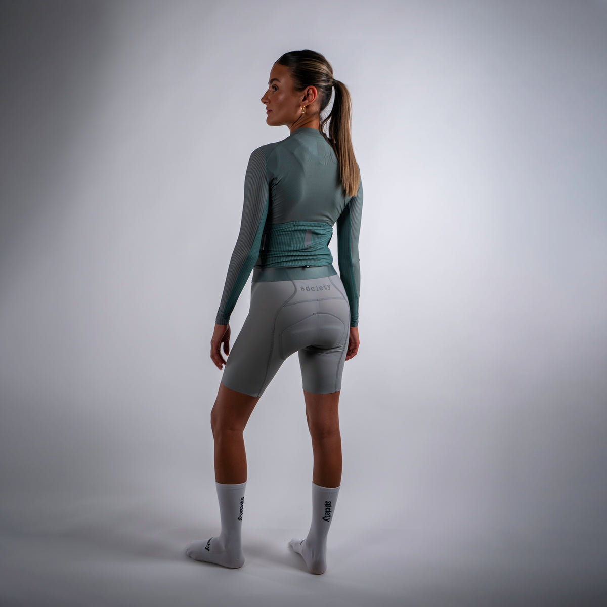 Womens Elevate++ Bib Shorts [Stone Grey]