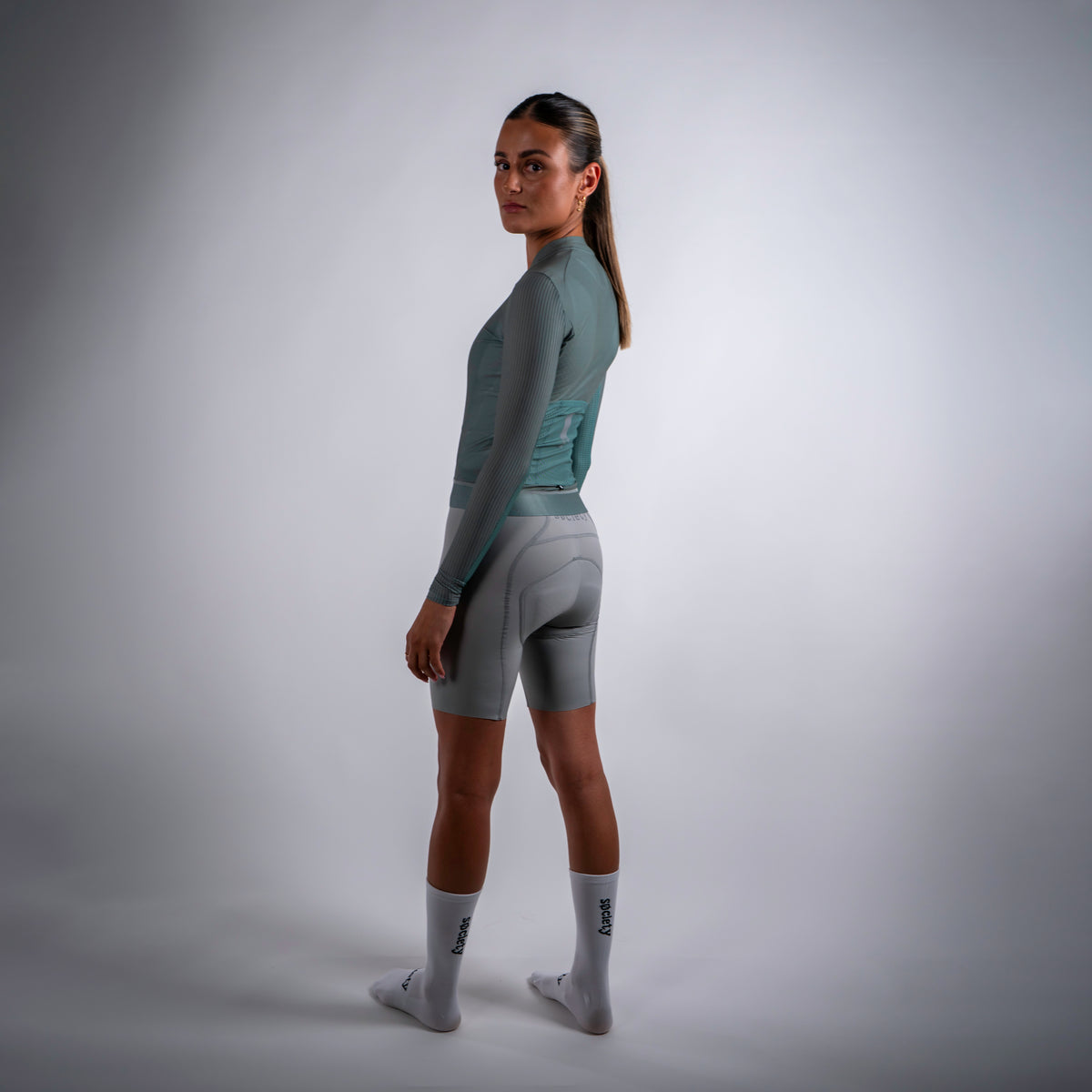 Womens Elevate++ Long Sleeve Jersey [Dark Sage]
