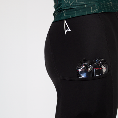 Womens LMTLSS Cargo Bib Shorts (Black)