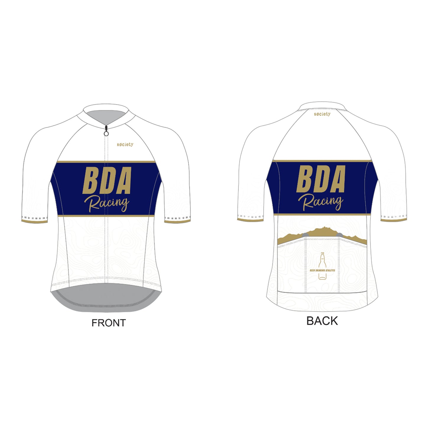 BDA Racing SS Jersey [White]