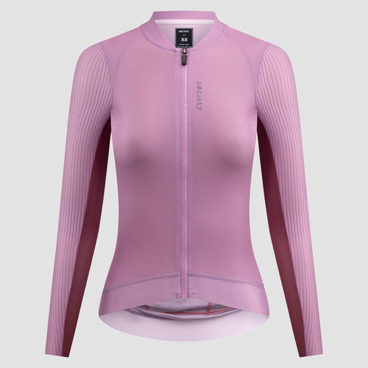 Womens Elevate++ Long Sleeve Jersey [Rosewood]