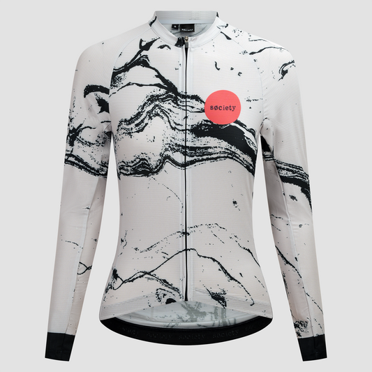 Womens Omni Off-Road Long Sleeve Jersey [Grey]