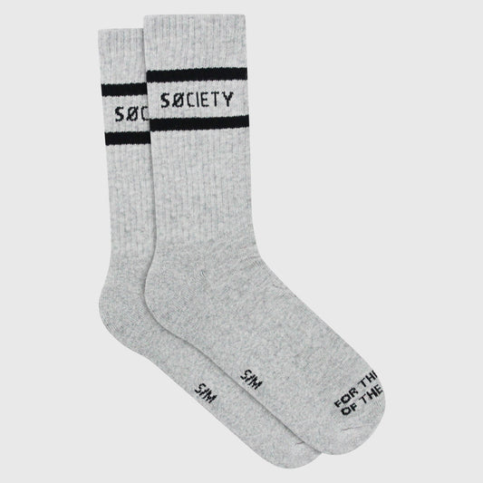 Casual Stripe Sock [Grey Marle]