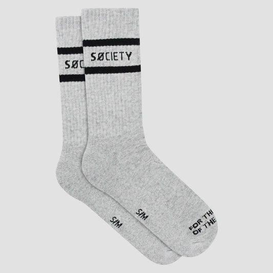 Casual Stripe Sock [Grey Marle]