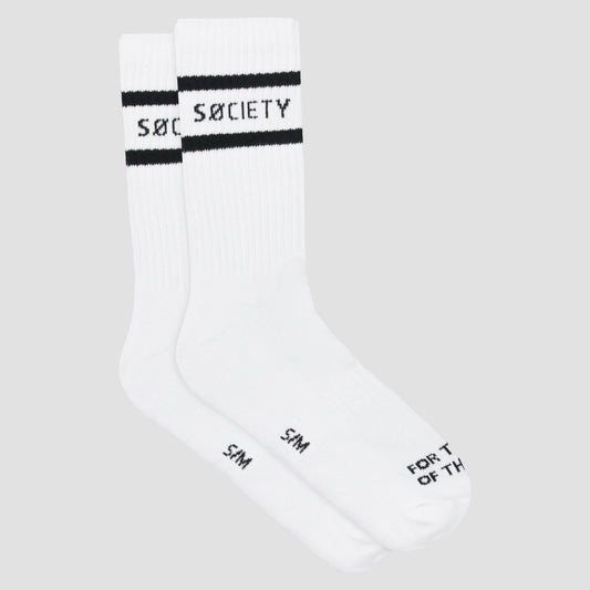 Casual Stripe Sock [White]