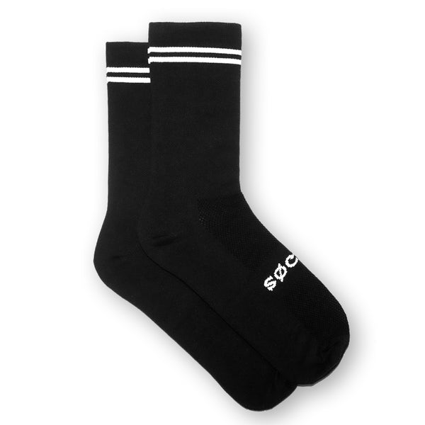 Load image into Gallery viewer, Classic Stripe Socks (Black/White)
