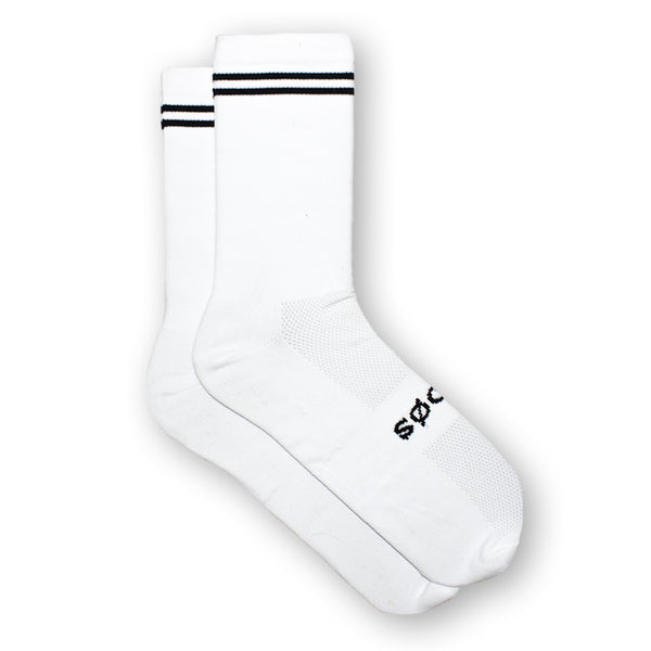 Load image into Gallery viewer, Classic Stripe Socks (White/Black)
