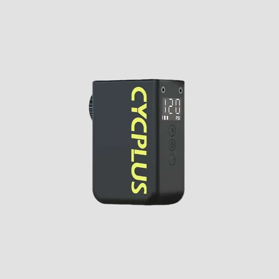 Black electronic device with 'CYCPLUS' branding on a white background