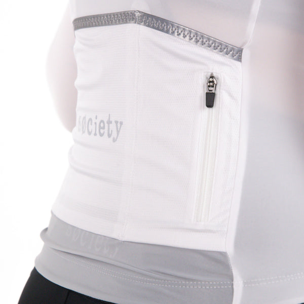 Load image into Gallery viewer, Womens Prevail Long Sleeve Jersey (White)
