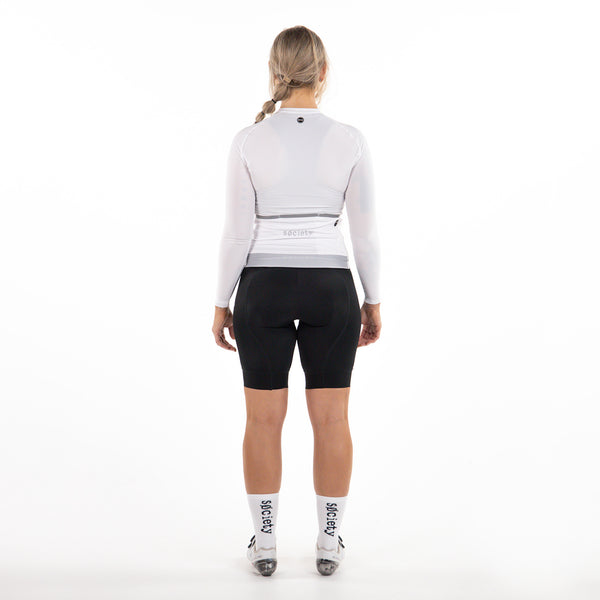 Load image into Gallery viewer, Womens Prevail Long Sleeve Jersey (White)

