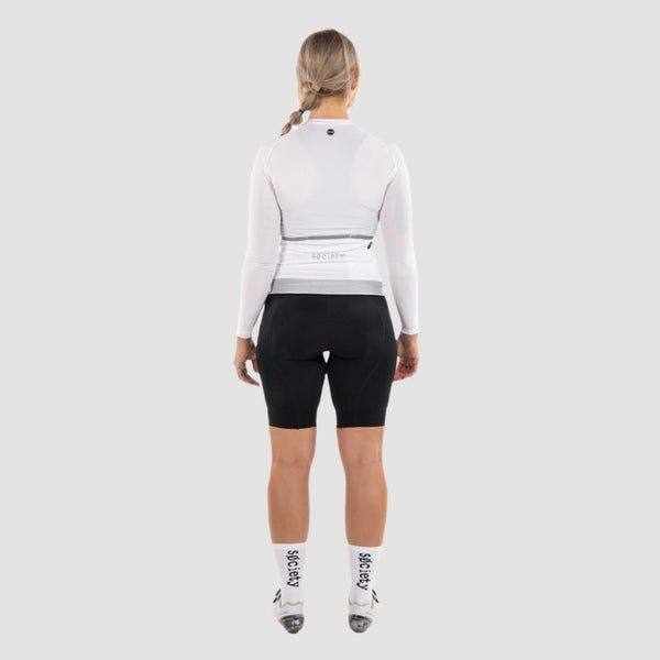 Load image into Gallery viewer, Womens Prevail Long Sleeve Jersey (White)
