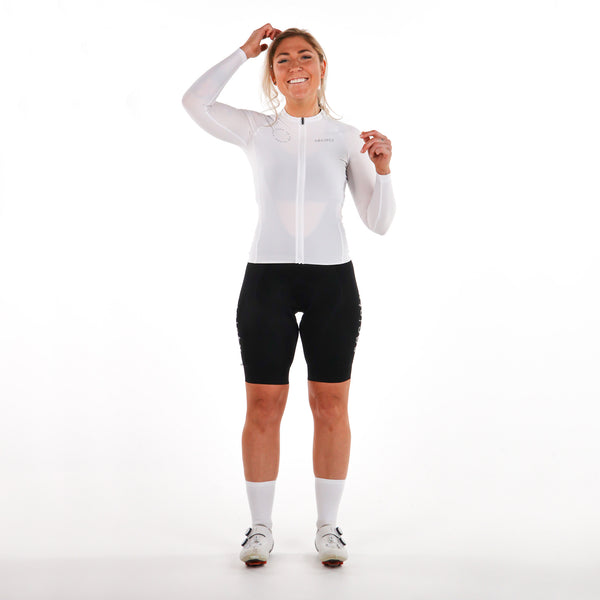 Womens Prevail Long Sleeve Jersey (White)
