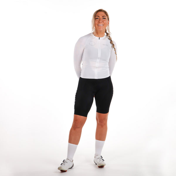 Womens Prevail Long Sleeve Jersey (White)